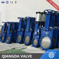 Wafer flange knife gate valve